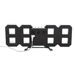 ساعت دیواری و رومیزی دیجیتال سه بعدی بدنه سفید مدل X Segment Clock
