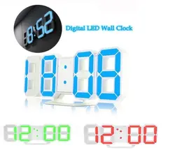 ساعت دیواری و رومیزی دیجیتال سه بعدی بدنه سفید مدل X Segment Clock