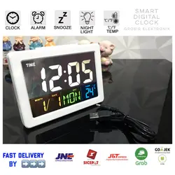 ساعت و دماسنج دیجیتالی به همراه تقویم و نمایشگر رنگی مدل GH-2000