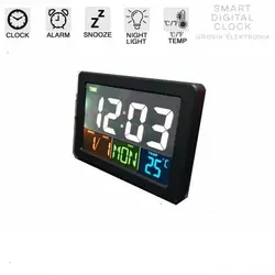 ساعت و دماسنج دیجیتالی به همراه تقویم و نمایشگر رنگی مدل GH-2000