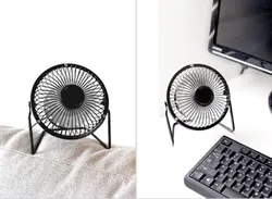 مینی پنکه رومیزی فلزی USB Fan