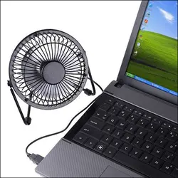 مینی پنکه رومیزی فلزی USB Fan