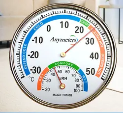 دماسنج و رطوبت سنج عقربه ای بدنه فلزی مدل TH۱۰۱B