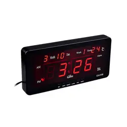 ساعت اتوبوسی با دماسنج و تقویم دیجیتالی LED بزرگ مدل 1018