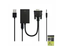 کابل مبدل VGA به HDMI به همراه خروجی صدا