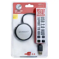 هاب USB گرد چهار پورت ایکس پی XP-H842C