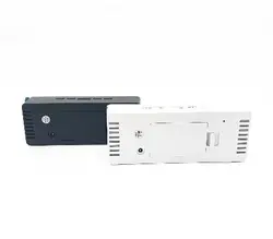 ساعت رومیزی دیجیتال آینه ای بدنه مشکی مدل DS-3698L