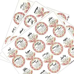 استیکر نظم دهنده حبوبات و آشپزخانه نیکو  Kitchen-Sticker-Floral