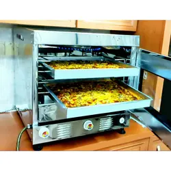 تنورگازی نیمه صنعتی الین گنبد گالوانیزه دو سینی چدن 50