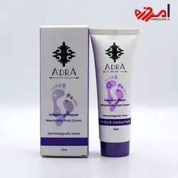 کرم ترک پا آدرا حاوی عصاره آلوئه ورا و بابونه حجم 75 میلی لیتر