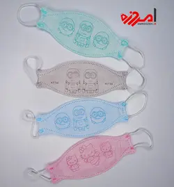 ماسک سه بعدی کودک طرح دار
