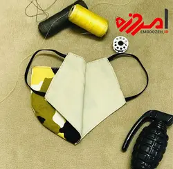 ماسک دو لایه پارچه ایی طرح دار کودک