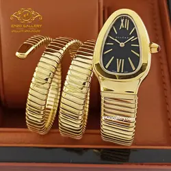 ساعت زنانه بولگاری طرح مار طلایی bvlgari bg107