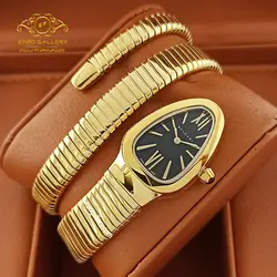 ساعت زنانه بولگاری طرح مار طلایی bvlgari bg107