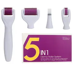 درمارولر تیتانیومی پنچ کاره derma roller 5 in 1