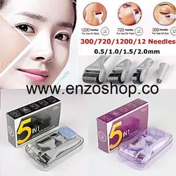 درمارولر تیتانیومی پنچ کاره derma roller 5 in 1