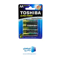 باتری قلمی سوپر آلکالاین بسته 4 عددی توشیبا TOSHIBA  مدل Alpha Power