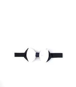 پاپیون دیاموند مردانه overleft سفید-مشکی BT1016