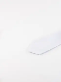 کراوات باریک ساده مردانه-سفید T1016