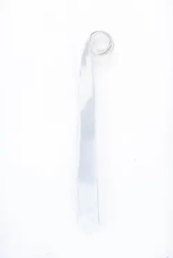 کراوات مردانه ساده-سفید T1040