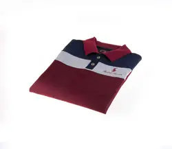 تی شرت یقه دار مردانه طرح PS1077-U.S POLO