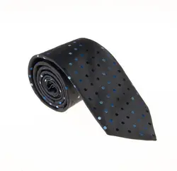کراوات ابریشمی طرح دار مردانه Rossi مشکی T1053
