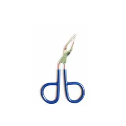 موچین استیل سر کج سیچر آبی SICHER کد MS132