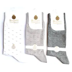 جوراب مردانه نخی بوگارو نانو بسته 3 عددی کد socks2018