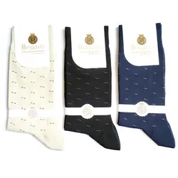 جوراب مردانه نخی بوگارو نانو بسته 3 عددی کد socks2028