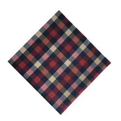 دستمال جیب مردانه چهارخانه دست دوز PSH1191