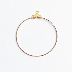 حلقه گوشواره رز گلد 35mm بسته دو عددی kks1014