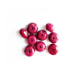 سنگ تراش خورده زرشکی 14 عددی کد stone1007