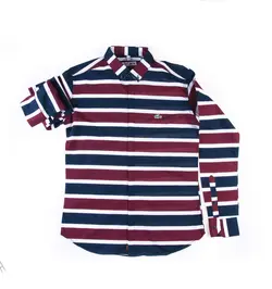 پیراهن مردانه راه راه طرح لاکوست P1006