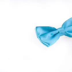 پاپیون ساده مردانه ساتن رنگ آبی BT1064