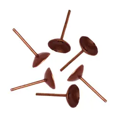 میخ گوشواره مقعر برنزی 6ml بسته 36 عددی کد kkb1001