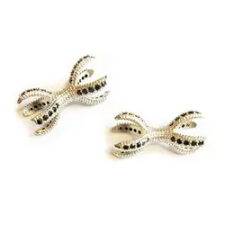 خرج کار نگین دار نقره ای سواروسکی 23mm کد SWA1004