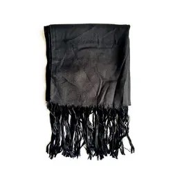 شال گردن ساده مشکی مردانه SH1024