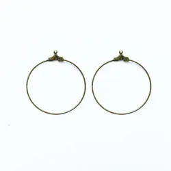 حلقه گوشواره زردقلم 35mm بسته دو عددی kkz1068