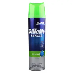 ژل اصلاح ژیلت سری 3xACTION مدل حساس آلوئه ورا 200ml