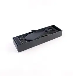 ست کراوات مردانه مشکی - ST1002