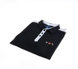 تی شرت یقه دار مردانه ساده-PS1084