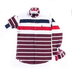 پیراهن مردانه طرح دار راه راه P1007