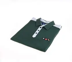 تی شرت یقه دار مردانه ساده-PS1080