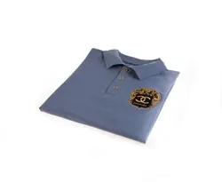 تی شرت یقه دار مردانه طرح PS1061-CHANEL