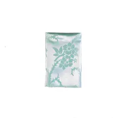 دستمال جیب طرح گلدار رنگ آبی فیروزه ای کد PS1043