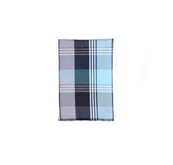 دستمال جیب طرح چهارخانه رنگ آبی کد PS1055
