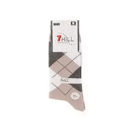 جوراب مردانه طرح دار 7HILL کد SMS1046