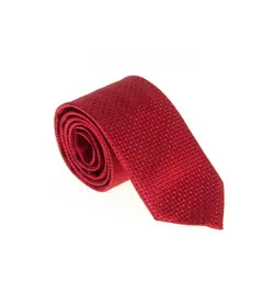 کراوات ابریشمی طرح دار مردانه Rossi قرمز T1061