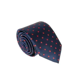 کراوات ابریشمی طرح دار مردانه خال دار rossi کد T1078