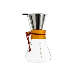 قهوه ساز کمکس مدرج پیرکس با فیلتر استیل BVK6 ظرفیت 600ml